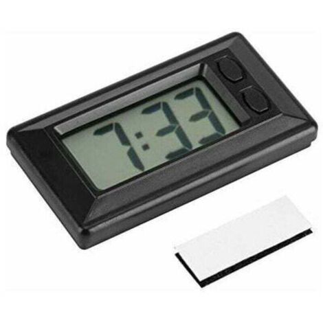 Portable Horloge LCD Numérique, Jalleria 77x42,4x17,7 mm Table De Voiture Tableau de Bord Bureau Électronique Horloge, Table Voiture Tableau de Bord Bureau Horloge Électr (1/4)