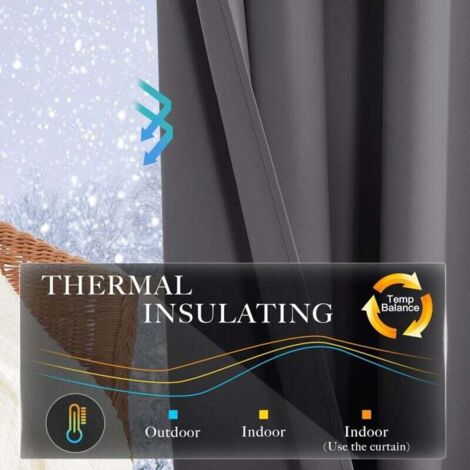 Rideau Occultant Rideaux Isolation Thermique Anti Froid Chaleur Pour rideau-occultant-rideaux-isolation-thermique-anti-froid-chaleur-pour