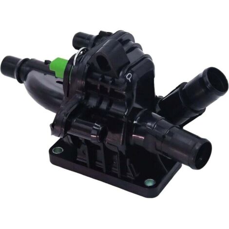 Thermostat de liquide de refroidissement moteur avec boîtier et capteur Compatible avec Peugeot 208 207 308 508 2008 3008 Citroën C3 C4 Picasso DS3 DS4 DS5 2009-2015 1336AX 9684588980 (1/4)