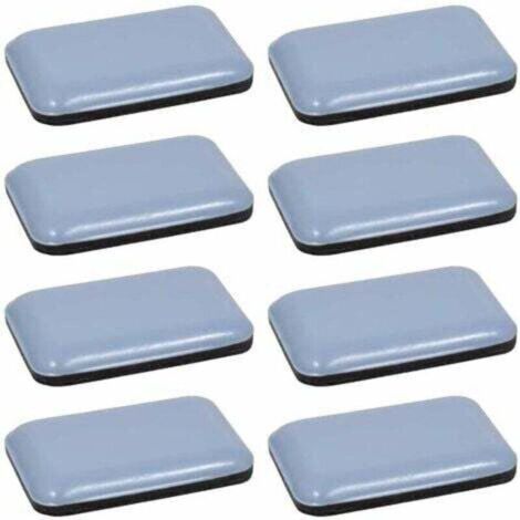 8x Patin glisseur téflon Teflon PTFE autocollant adhésif rectangulaire 35 x 25 mm Protection Sol Parquet Pied Chaise Meuble