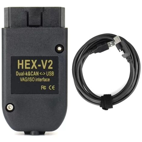Interface de Diagnostic VCDS HEX-V2 pour Audi Volkswagen Seat Skoda - Système de Diagnostic et Programmation Complet avec -Alovez