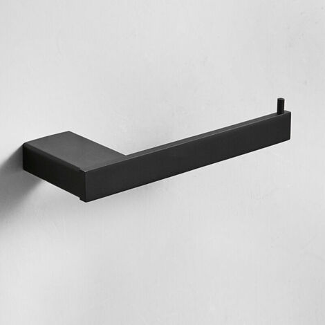 Porte-papier hygiénique noir en acier inoxydable 304 pour salle de bain (1/3)