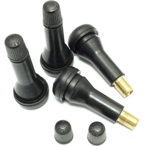 20 Pcs valves de pneu à clipser en caoutchouc TR 414 50 mm (1/4)