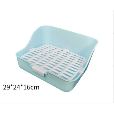 Boîte À Litière De Lapin Facile À Nettoyer, Pour Apprendre À Utiliser La Toilette, Pour Petits Animaux/Lapins/Cochons D'Inde/Furets (1/3)