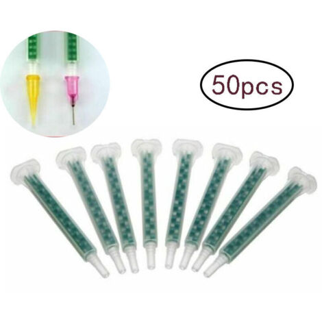 Tigrezy Accessoires pour colle à deux composants: Buses mélangeuses de rechange pour colle à 2 composants, 50 pièces (colle époxy) (1/3)