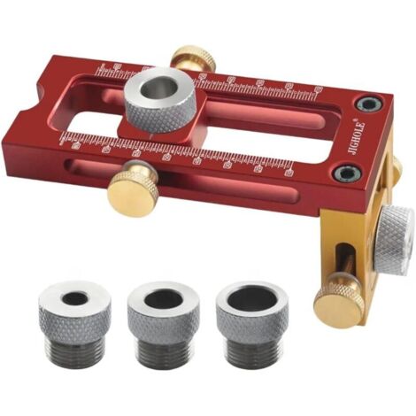 Gabarit de perçage 2 en 1 pour chevilles croisées – Kit de guide de perçage réglable pour trous de poche (1/4)