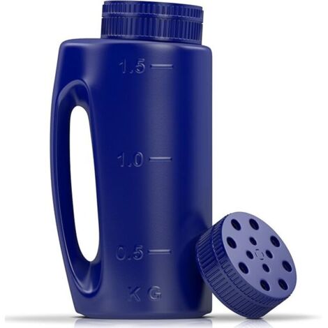 Tenu à la Main avec Taille Ajustable de Trou, Pratique pour Engrais, Gazon, graines, sel dégivrant, répulsif Anti-Insectes et Bien Plus Encore. est livré avec Un Couvercle de Rechange (1/4)