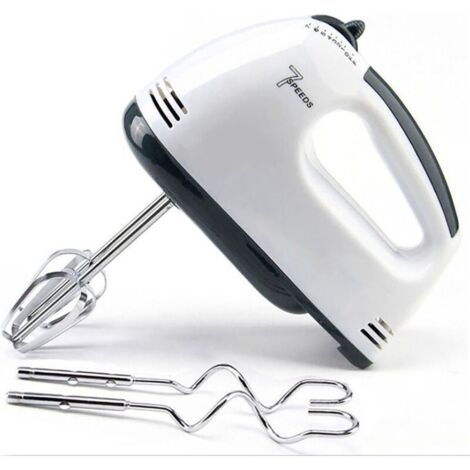 Batteur électrique à main, 7 vitesses – Mélange automatique des œufs et de la farine avec un fouet pour préparer du pain, des gâteaux et plus encore