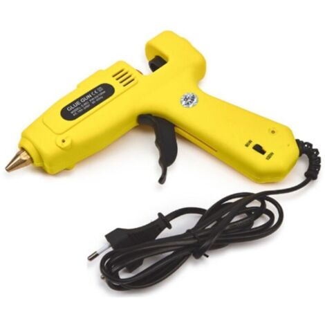 Pistolet à colle chaude double puissance 60-100 W avec bâtons de colle de 11 mm – Temps de chauffe rapide, idéal pour le bricolage et les applications professionnelles