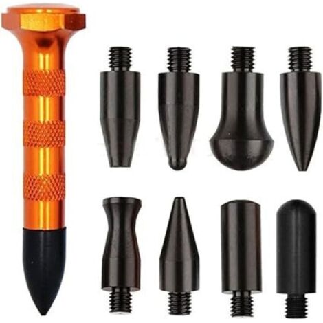 Kit de 9 outils pour réparation de bosses sur carrosserie, sans peinture