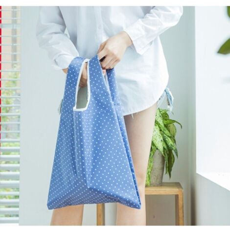 Lot De 6 Sacs De Courses Pliables Réutilisables – Sacs Grocery Léger 10 Kg, Poche Format Compact