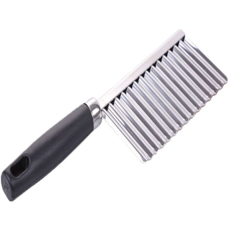 Coupe-frites en acier inoxydable, accessoires de cuisine, couteau ondulé, lame dentelée, hachoir, trancheur de carottes, outils pour légumes