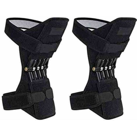 Genouillères de soutien, 2 pièce, genouillères, rebond puissant, Force de ressort, sport, réduit la douleur, Protection des jambes contre le froid (1/4)