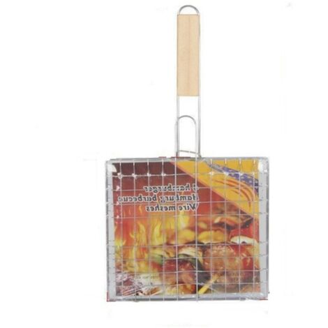 Outils de barbecue d'agrafe de barbecue de barbecue de poissons grillés d'acier inoxydable Petit Quatre Château 39.5x21.5x19 cm (1/4)