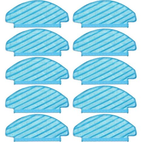 (10 pièces) Tampons de vadrouille lavables et réutilisables pour aspirateur T8/ T8+/ T8 AIVI/ Série T8/ N8 Pro, chiffons de vadrouille, lingettes de nettoyage durables (1/4)