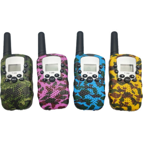 Walkie-talki pour enfants, 1 pièces, émetteur-récepteur de téléphone portable, Radio, intercom, 6KM, Mini jouets, talkie-walkie, cadeaux, tablette pour garçons et filles(vert) (1/4)