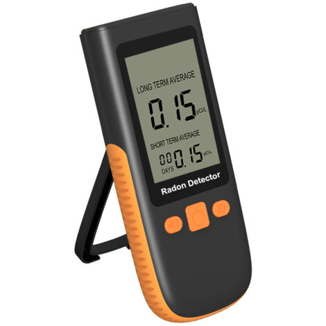 Détecteur de Radon de Table pour Maison, Sous-sol et Garage - Moniteur d'Air Intérieur Haute Précision avec Affichage Numérique en Temps Réel, Alerte Sonore et Stockage de Données - Nouveau Modèle 202