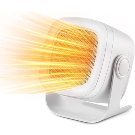 Chauffage Soufflant, PTC Mini Chauffage Electrique Oscillation à 90°, Chauffage électrique avec 2 Modes, Chauffage d'appoint Compact, Portatif Chauffage pour Salon, Chambre et Bureaudyk-alovez (1/4)