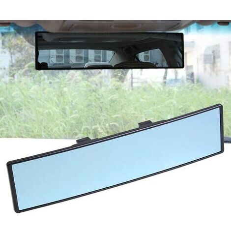 Rétroviseur de Voiture Rétroviseur Panoramique Intérieur Voiture Anti-éblouissement Rétroviseur Intérieur Panoramique Bleu Auto avec Réglage d'angle Vue Large Voiture Universel Intérieur