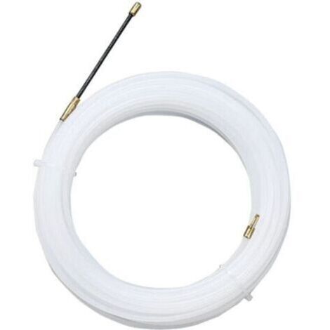 Ersandy – Tire fils d'électricien nylon 30m – Tête flexible de guidage – Ø4 mm – Résistant aux hautes températures et au vieillissement