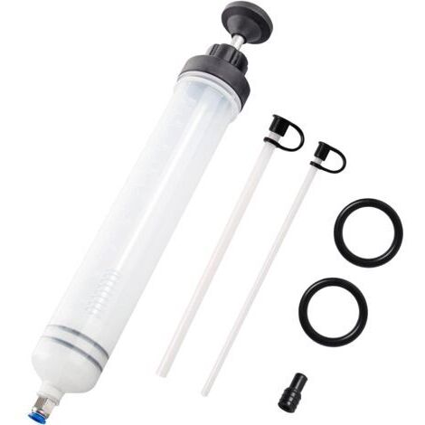Seringue a Huile 500ML Huile Aspiration Seringue-Pompe de Transfert,Seringue Liquide de Frein avec Tube Extension-Seringue de Vidange Pompe à Main (1/5)