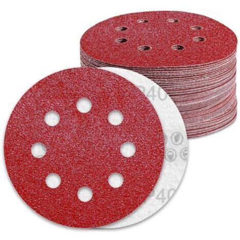 Disques Abrasifs 125mm Grain 40 Papier Poncer 70 Pièces 8 Trous Disque Poncage pour Ponceuse Excentriquedengyank (1/5)