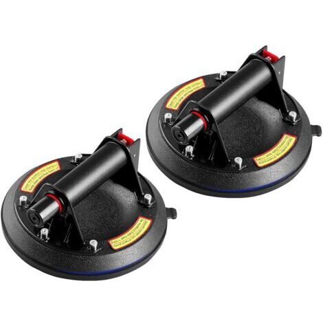 Ventouse Carrelage, 2 Pièces 8" Ventouse Vitre Professionnelle,Ventouse de Levage en Verre, Vide Ventouse en Verre, Charge 110 kgdengyank (1/5)