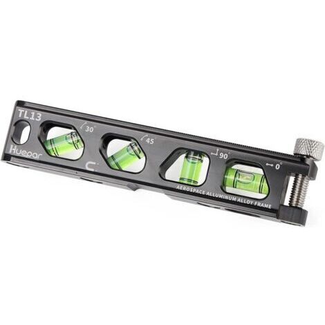 Niveau torpille, niveau torpille magnétique, 4 bouteilles, niveau en aluminium avec rainure en V et piste magnétique, haute précision, double échelle, vis moletée TL13dengyank (1/5)