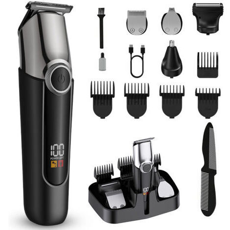 5 En 1 Tondeuse à Cheveux, Tondeuse Cheveux Professionnelle, Tondeuse Barbe Homme, Rasoir Electrique Sans Fildengyank