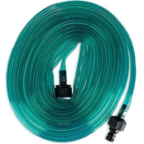 Tuyau d’arrosage, Lance à Eau d’Irrigation Plate, pour Le Jardin, Trous, prêt à la Connexion, 7,5 mètres, Vertdengyank (1/5)