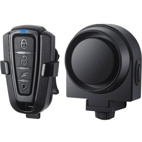 ALVOEZ—dyk Alarme antivol intelligente avec télécommande sans fil – Sensibilité réglable – Volume ajustable 115 dB – Imperméabilité IPX5 – Pour vélo et motodengyank (1/5)