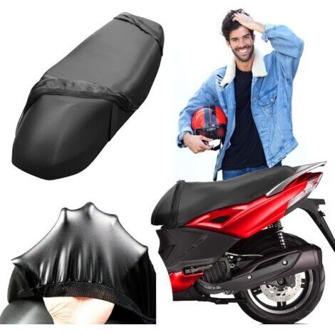 Housse de Selle Moto Universelle Imperméable Antidérapante et Anti-Rayures. Protection Contre Le Soleil et La Pluie, Valable pour Tous Les Types de Motos et Scooters 50cc 125cc (XL)dengyank (1/5)