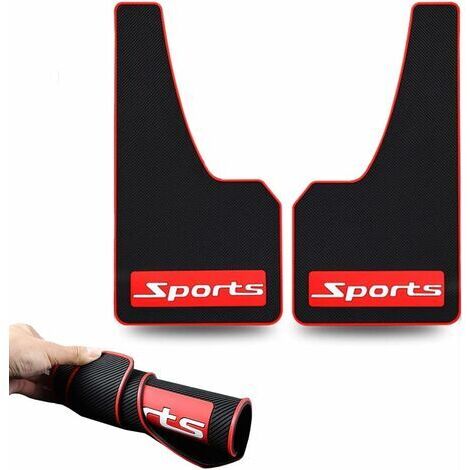 Bavettes de Boue de Voiture en matériau Souple - Compatibilité Universelle - Noires - en Caoutchouc - sans Collision - Universel - 17 po x 9 po x 0,2 po (Sports)dengyank (1/5)