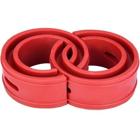 Amortisseur Tampon de Ressort 2Pc Universel de Voiture Coussin de Butoir Rouge de Voiture Amortisseur Ressort de Type de Pare-chocs(D)dengyank (1/5)