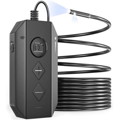WiFi Endoscope à Double Objectif, Caméra d'Inspection Endoscope à Double Caméra 1080P HD vec 6 LED réglables, caméra de Serpent étanche à Zoom pour Smartphone Android et iOS Tablet (5M)dengyank (1/5)