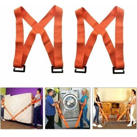 Alovez - Sangle Déménagement, Bretelles de Levage, Système de Levage et de Déplacement de 2 Personnes Avec Coussin, Déplacez, Transportez et Sécurisez Facilement des Meubles, Objet Lourd jusqu'à 400 (1/5)