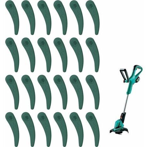 100pcs Lames En Plastique De Rechange Tondeuse Lame Coupe Bordure Lame Coupe Bordur Lames En Plastique Coupe Bordure à Lame Plastique Pour Lames De Coupe-Bordures Bosch Art 23-18 Li Art 26-18 (1/5)