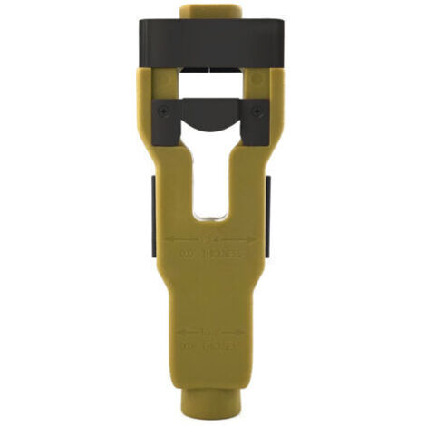 Guide de découpe robuste pour loquet de porte en ABS, assurant un alignement précis avec les portes de 1-3/4" et 1-3/8" (outil Motize). (1/5)