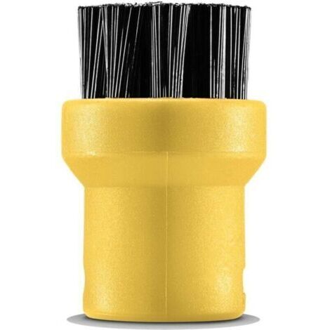 Ensemble de brosses rondes pour nettoyeurs vapeur, noir/jaune (1/4)