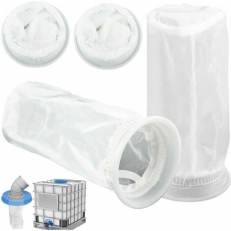 Lot de 4 filtres IBC en nylon pour réservoir d'eau de pluie IBC de 1 000 litres, couvercle de réservoir IBC en nylon, accessoires pour réservoir d'eau de pluie IBC