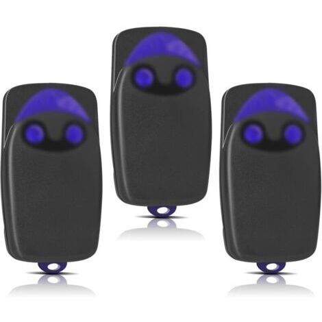 3 Pièces Remplacement pour télécommande NICE, télécommande portail 433,92MHz 2 canaux, compatible avec Flo1r-s, Flo2r-s, Flo4r-s