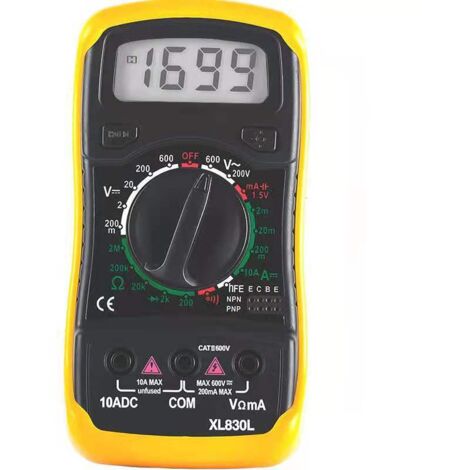 Multimètre numérique de poche XL830L, multimètre numérique portable avec rétroéclairage deng ALOVEZ (1/4)