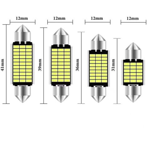 Lampe de toit LED pour voiture Cnabus, double pointe, 3014, 31/36/39/41 mm, lampe de lecture décodée, lampe d’immatriculation deng ALOVEZ (1/4)
