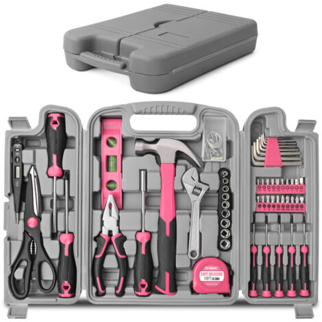 Kit d’outils domestiques multifonction de 54 pièces, boîte à outils pour la réparation à domicile, ensemble d’outils comprenant des clés et des pinces deng ALOVEZ (1/2)