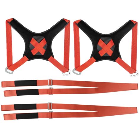 Outil de déménagement domestique : corde à déménagement pour monter les escaliers, à deux personnes, économique en effort, avec sangle portable et rembourrage dorsal, multifonctionnel deng ALOVEZ (1/3)