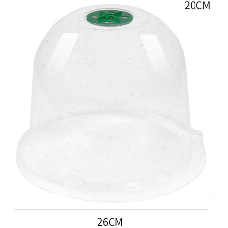 10 pièces d'outils de jardinage mini abris de protection thermique en plastique PET transparent pour la culture de semis deng ALOVEZ (1/2)