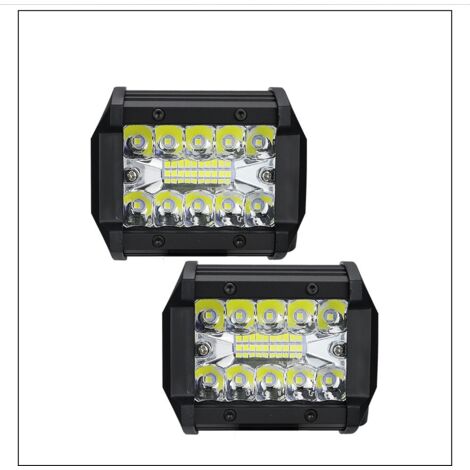 Feu de travail LED pour automobile, nouveau modèle à trois projecteurs, 4 pouces, 20 LED, 60 W, projecteur pour véhicules tout-terrain deng ALOVEZ (1/4)