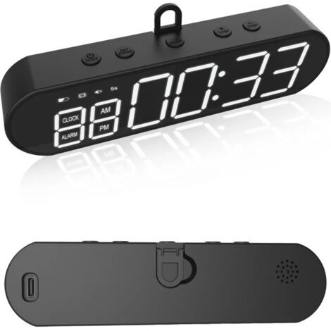 Minuterie de fitness, horloge électronique multifonction, minuterie sportive compacte rechargeable avec aimant deng ALOVEZ (1/3)
