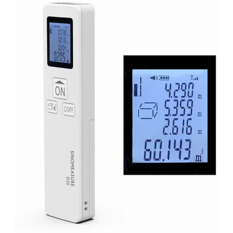 Mini télémètre infrarouge, mesureur de haute précision, appareil électronique portable pour la prise de mesures en mètre laser, ruban à mesurer laser, portée de 30 mètres deng ALOVEZ