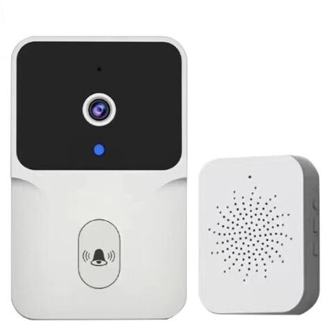 Sonnette intelligente avec vision nocturne, sans fil, pour la surveillance à distance et la communication vidéo domestique, haute résolution, avec fonction de capture d'images deng ALOVEZ (1/2)